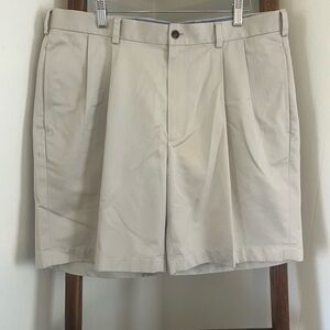 Brooks Brothers Pleated Chino Classic Tan Men's Shorts W36